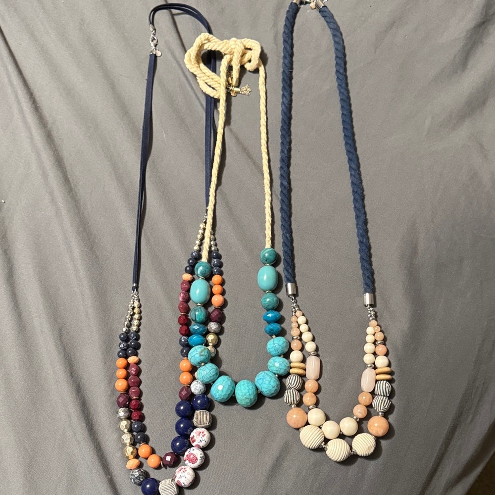 Colorful Beaded Necklaces Set